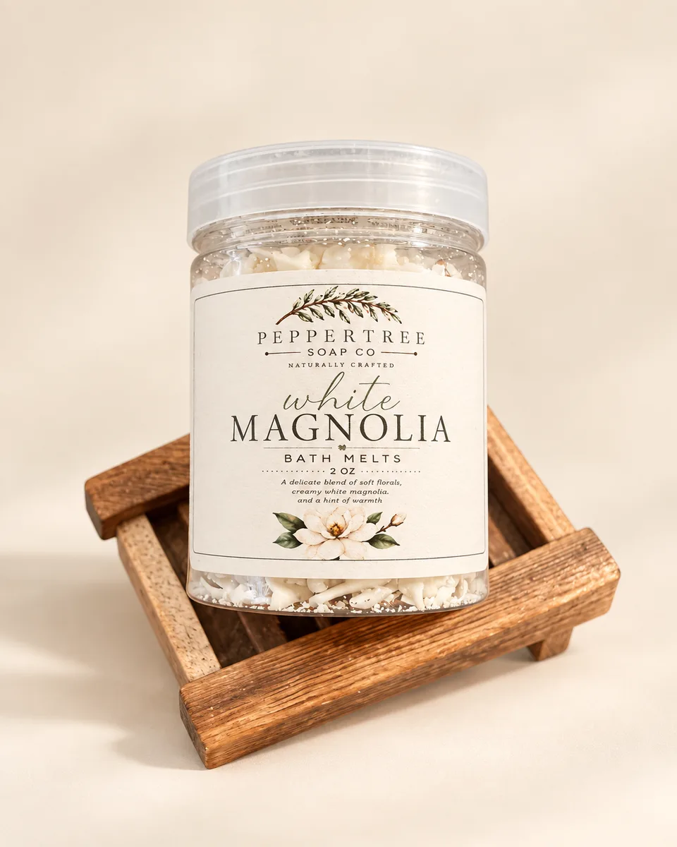White Magnolia Bath Melts — alternate view