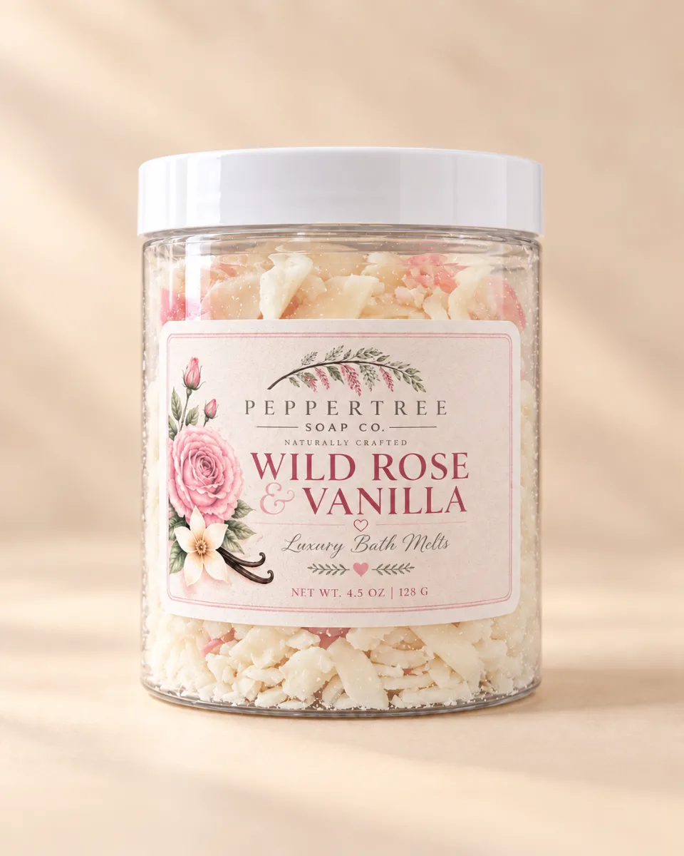 Wild Rose & Vanilla Bath Melts 4.5 oz