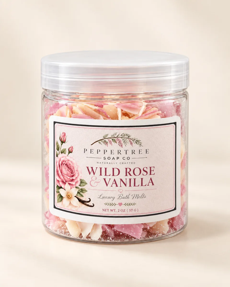 Wild Rose & Vanilla Bath Melts 2 oz